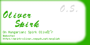 oliver spirk business card